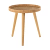 Bijzettafel tripod rotan naturel large 11160G vooraanzicht