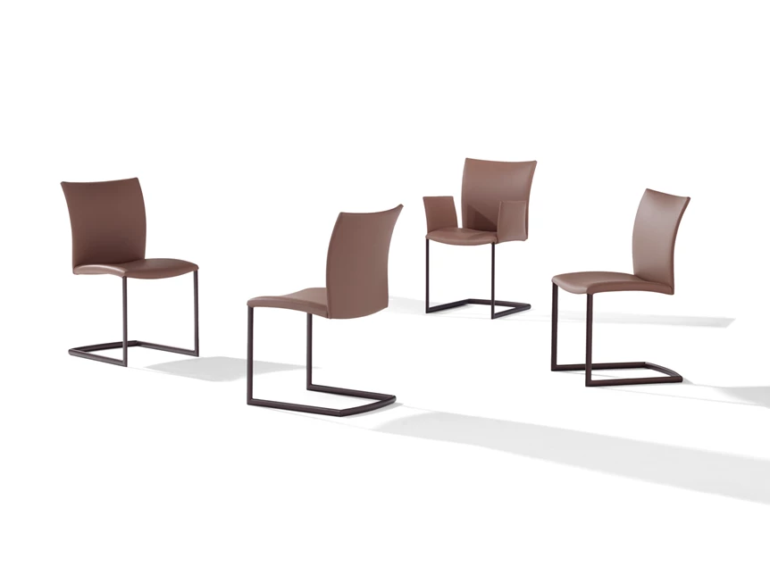 Armstoel Nobile Swing 2071-I leder Draenert