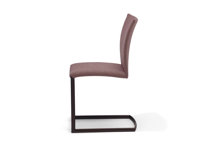 Zijkant Stoel Nobile Swing 2071 stof Draenert