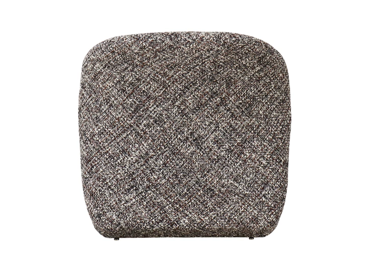 Loungestoel Sofia stof donkerbruin 1101187 recht achteraanzicht