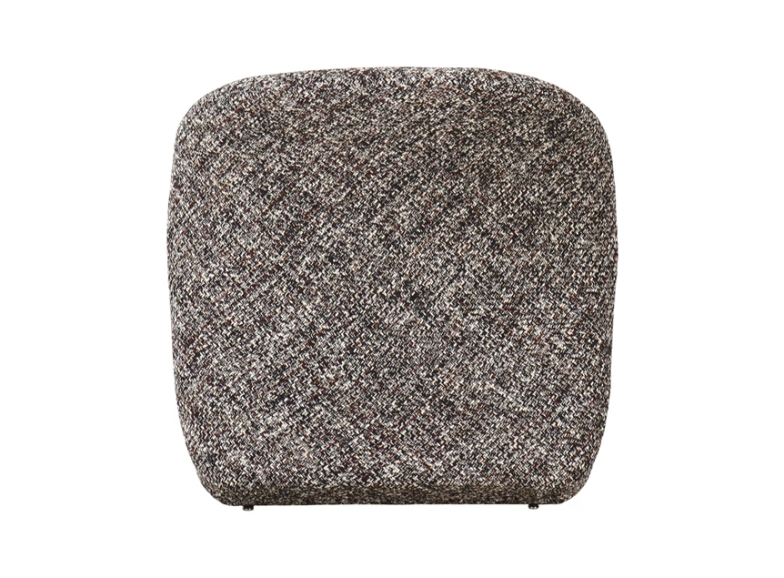 Loungestoel Sofia stof donkerbruin 1101187 recht achteraanzicht