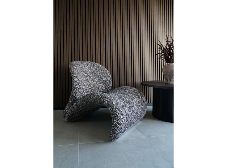 Loungestoel Sofia stof donkerbruin 1101187 sfeerbeeld