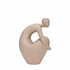 Beeld Human in beige polyresin 7096053