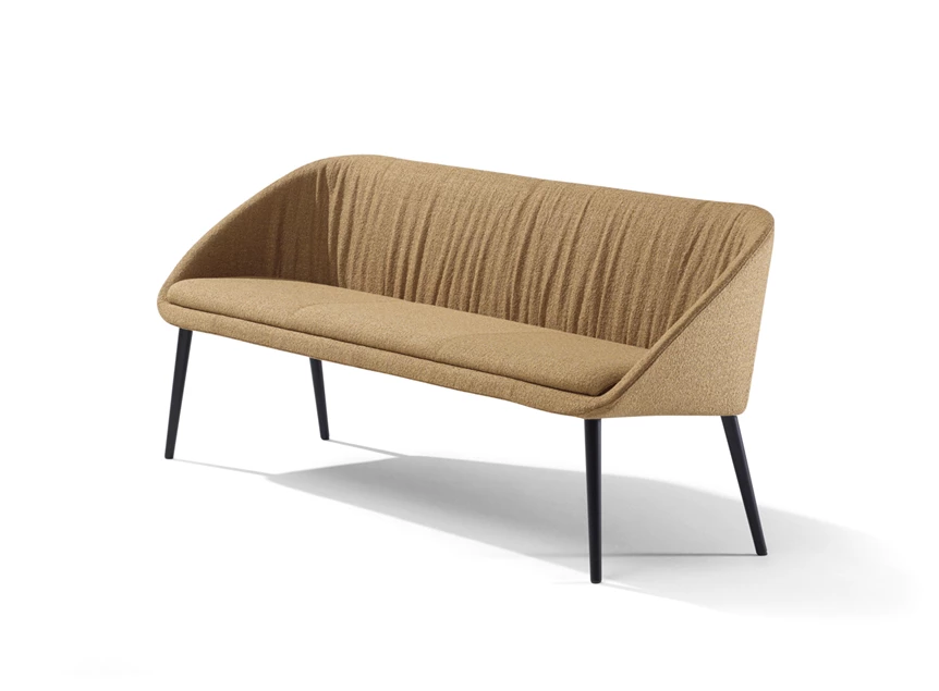 Eetkamerbank Dan 2520 stof oker Draenert