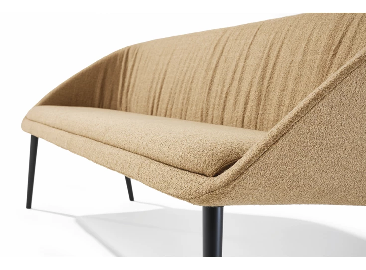 Detail Eetkamerbank Dan 2520 stof oker Draenert