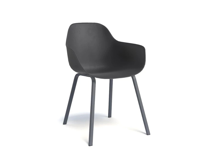 Stoel Horta Perfecta PP kleuren Epoxy HT46 cm Black Front