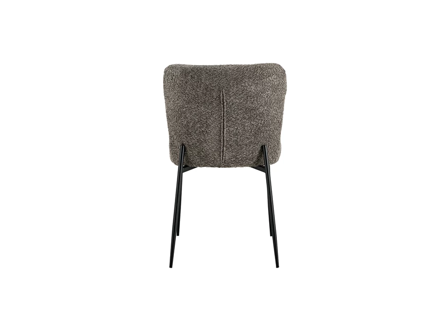 Stoel Lisa bouclé stof zand 9035-3-93.50 rechtachteraanzicht