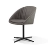 Armstoel Dan 2043 lage stervoet stof grijs Draenert