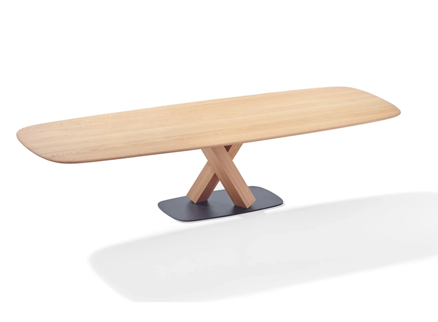 Tafel Stan 1485 massief hout eik Draenert