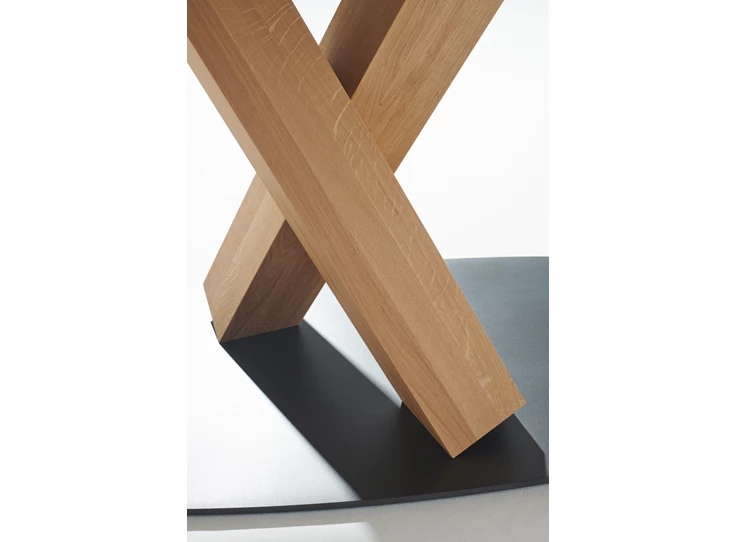 Onderstel Tafel Stan 1485 massief hout eik Draenert