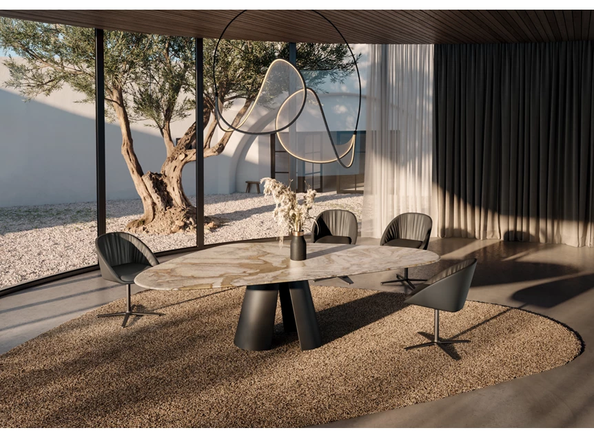 Sfeerfoto Tafel Kent 1550 trilungo natuursteen Draenert