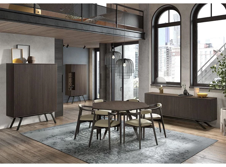 Eetkamer Napoli in E70M brushed oak