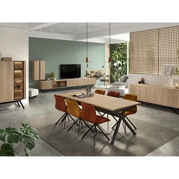 Eetkamer Napoli in E02M brushed oak