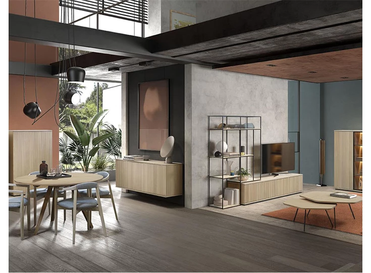 Eetkamer Napoli in E03M brushed oak