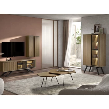 Eetkamer Napoli in E55M brushed oak