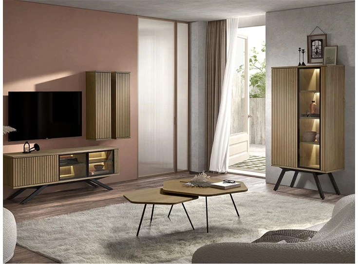 Eetkamer Napoli in E55M brushed oak