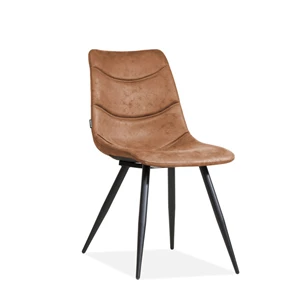 Crazy 3242 stikking stof eetkamerstoel softyl cognac stoel maxfurn