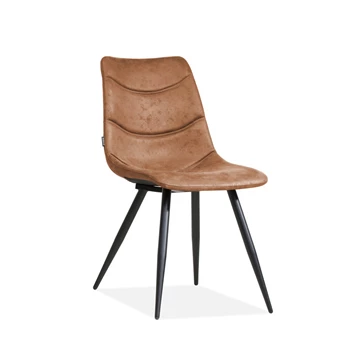 Crazy 3242 stikking stof eetkamerstoel softyl cognac stoel maxfurn