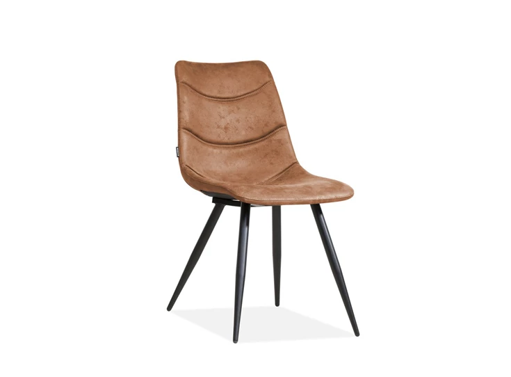 Crazy 3242 stikking stof eetkamerstoel softyl cognac stoel maxfurn