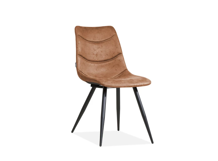 Crazy 3242 stikking stof eetkamerstoel softyl cognac stoel maxfurn