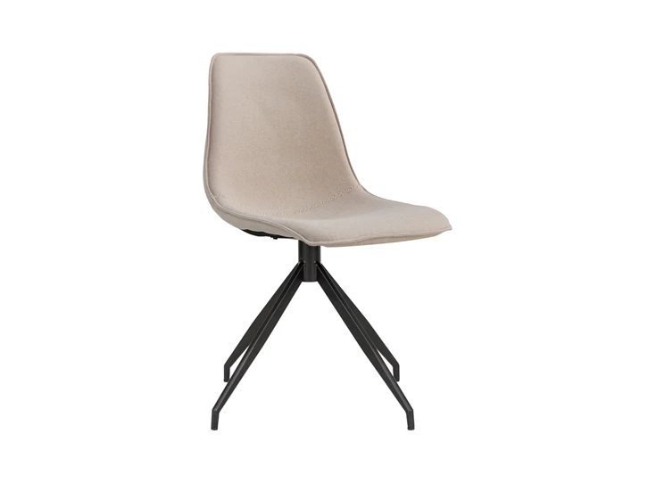 Stoel Monaco met draaibaar onderstel zand 1001285 schuin vooraanzicht