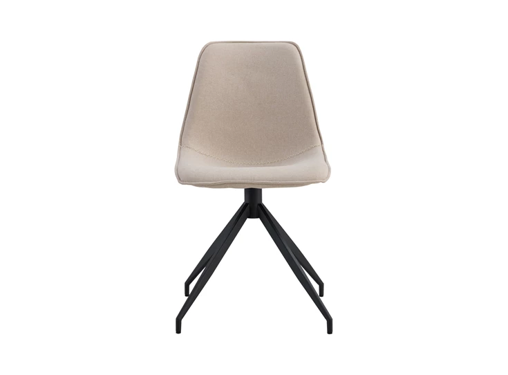 Stoel Monaco met draaibaar onderstel zand 1001285 recht vooraanzicht