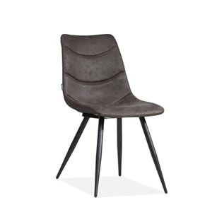 Crazy 3242 softyl antraciet stikking stof eetkamerstoel stoel maxfurn