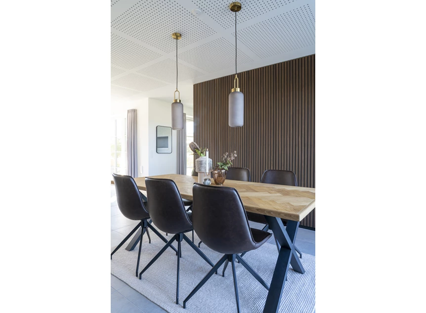 Stoel Monaco met draaibaar onderstel pu donkerbruin 1001280 sfeerbeeld