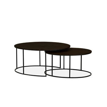 Salontafel Tauro ovaal set/2 Noir 5690