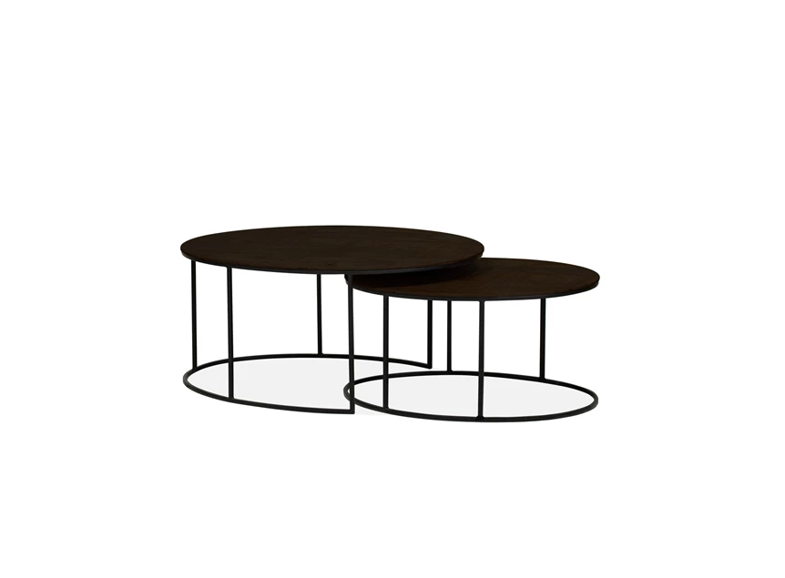 Salontafel Tauro ovaal set/2 Noir 5690