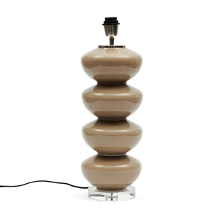 500930 beaugrand lamp base lampvoet glas riviera maison e27 40w zilver