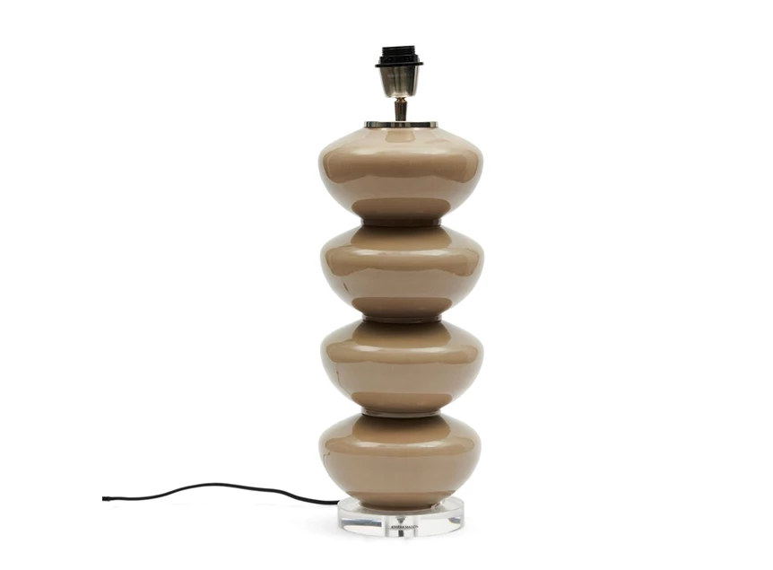 500930 beaugrand lamp base lampvoet glas riviera maison e27 40w zilver