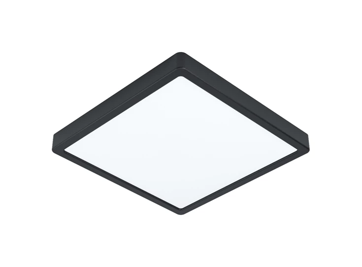 99245 eglo fueva 5 opbouwarmatuur 285x285mm vierkant zwart led