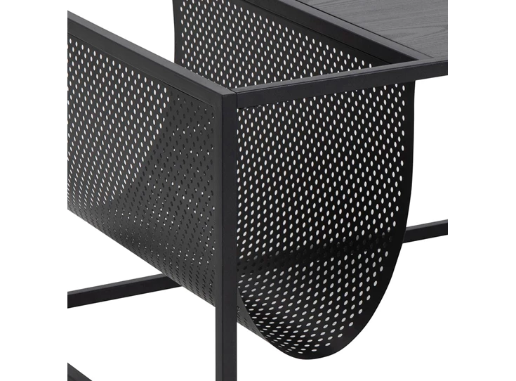 86766 seaford salontafel zwart detail magazinehouder