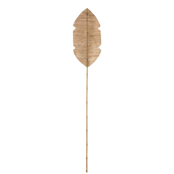 Blad deco- bamboe/bananen blad- naturel- large- (35x2x202cm)