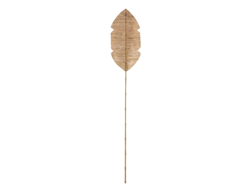 Blad deco- bamboe/bananen blad- naturel- large- (35x2x202cm)