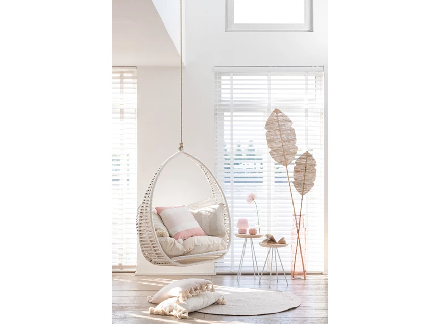 Blad deco- bamboe/bananen blad- naturel- large- (35x2x202cm)- sfeerbeeld