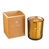 Geurkaars- excellent golden honey- oker- medium- 80u- Ø11x14.5cm