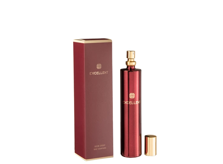 Huisparfum- excellent rose champagne- wijnrood- Ø3x16cm