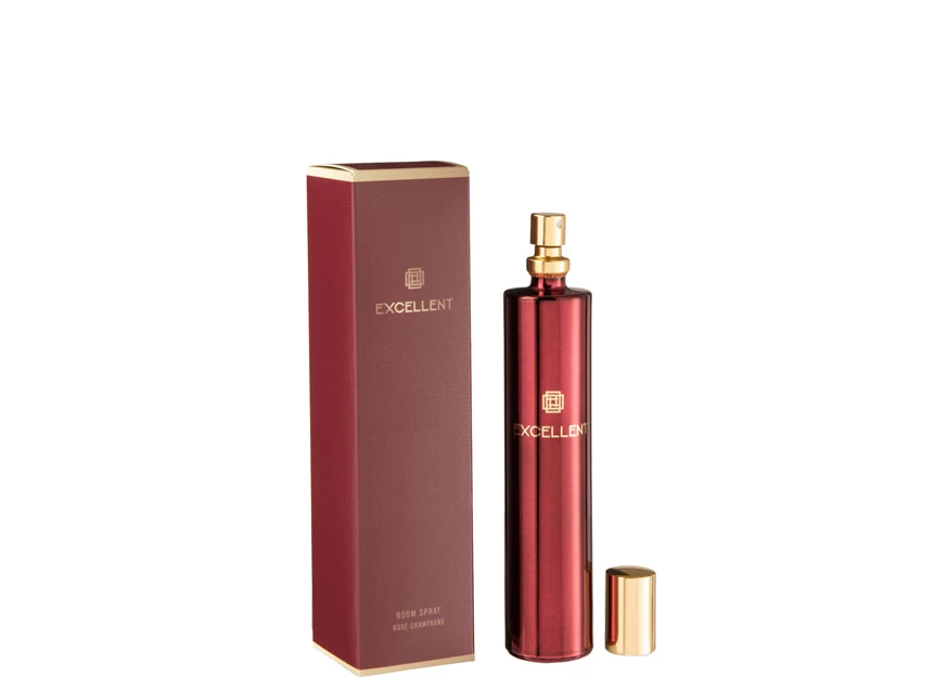 Huisparfum- excellent rose champagne- wijnrood- Ø3x16cm