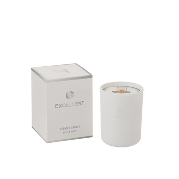 Geurkaars- excellent golden honey- wit- smal- 50u- Ø9x11cm