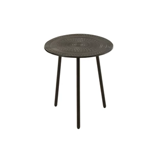 Tafel met 3 poten- metaal- zwart- smal- Ø40x44cm