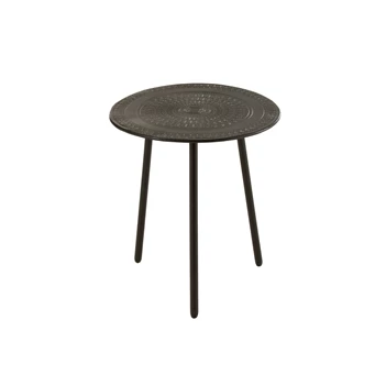 Tafel met 3 poten- metaal- zwart- smal- Ø40x44cm