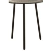 Tafel met 3 poten- metaal- zwart- smal- Ø40x44cm- poten