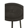 Tafel met 3 poten- metaal- zwart- smal- Ø40x44cm- detail