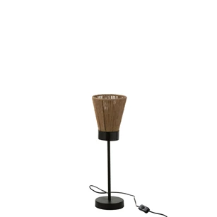 Staanlamp Luna- jute- beige- smal- Ø15x51cm