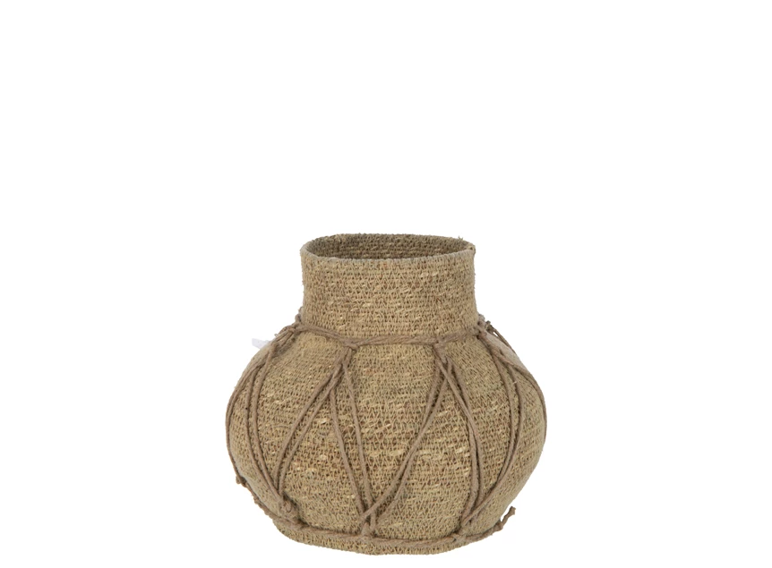 pot Marie- zeegras- naturel- Ø21x21cm