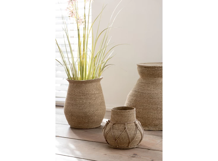 pot Marie- zeegras- naturel- Ø21x21cm- sfeerbeeld