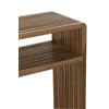 Set Van 2 Console Met Schap Gerecycleerd Teak Naturel (130x30x80cm)- detail