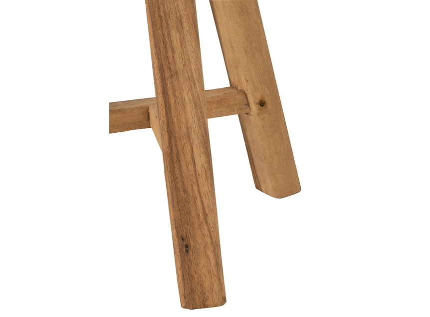 Kruk Rond Gerecycleerd Teakhout Naturel Ø29x44.5cm- detail poten